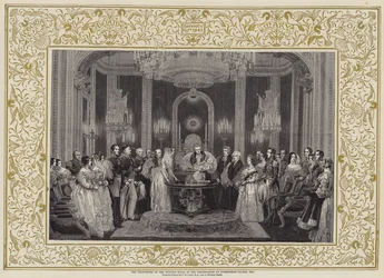 Die Taufe der Prinzessin Royal im Thronsaal des Buckingham Palace, 1841